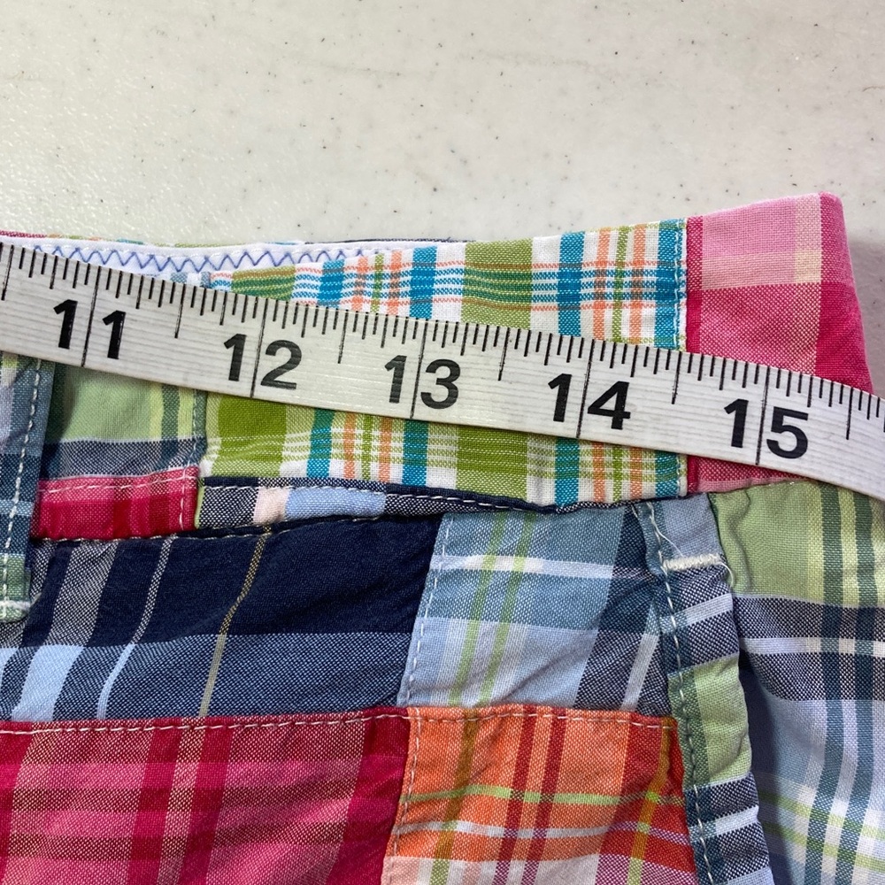L.L. Bean Madras Patchwork Plaid Shorts - Picture 6 of 8